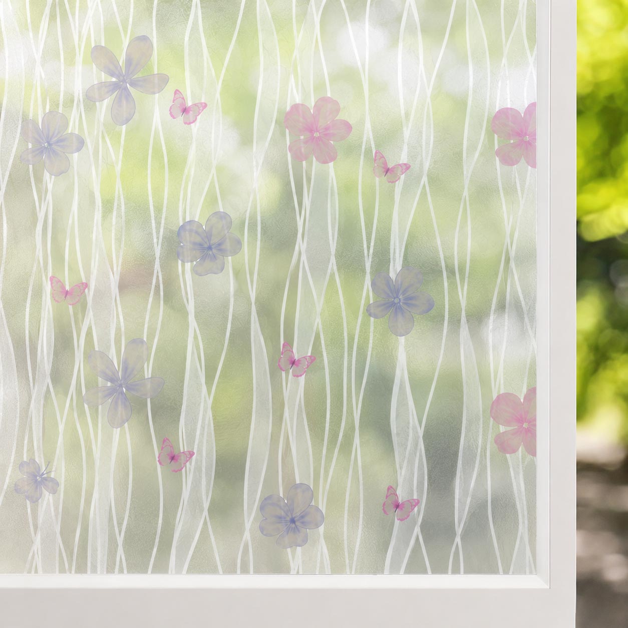 Papel Estilo Vitral Flores NP-61112